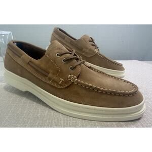 Ted Baker London Men’s Suede Boat Shoes Sand US 9 EU 42 Lace Up NWOB